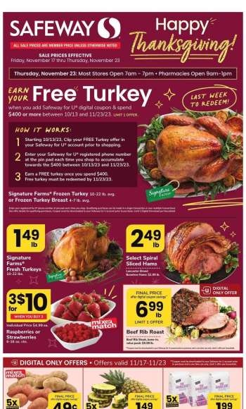 Safeway Flyer - 11/17/2023 - 11/23/2023.