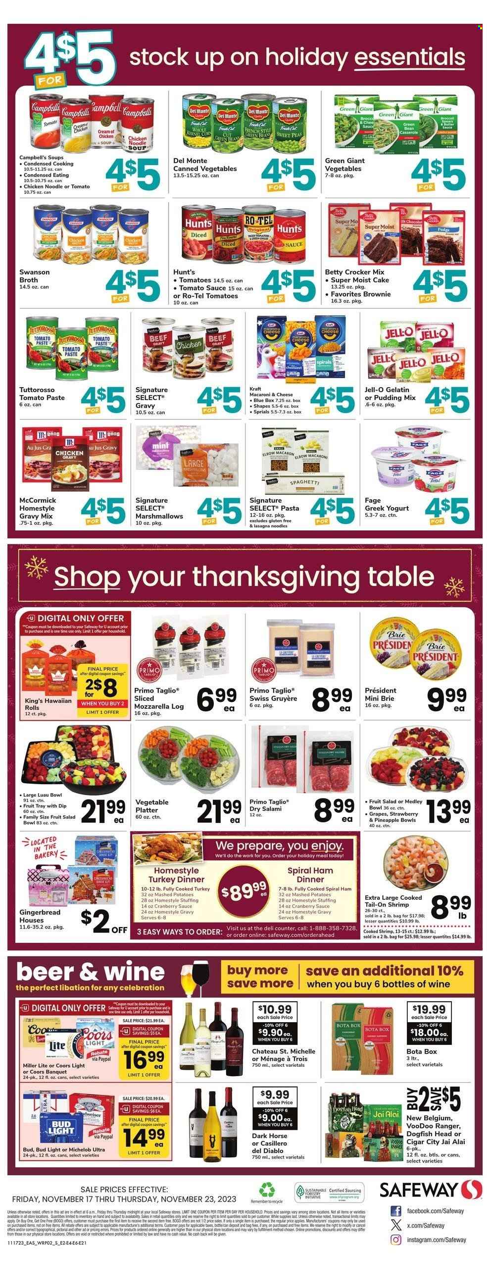 Safeway ad - 11/17/2023 - 11/23/2023. Page 2