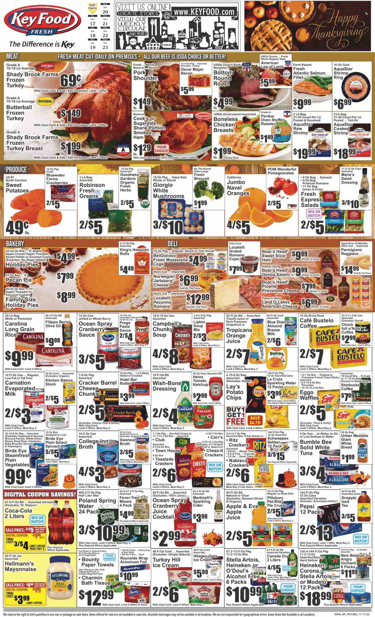 Key Food ad - 11/17/2023 - 11/23/2023. Page 1