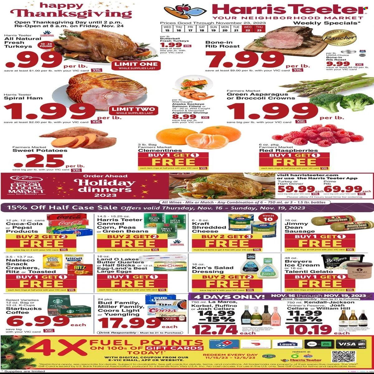 Harris Teeter ad - 11/15/2023 - 11/23/2023. Page 1