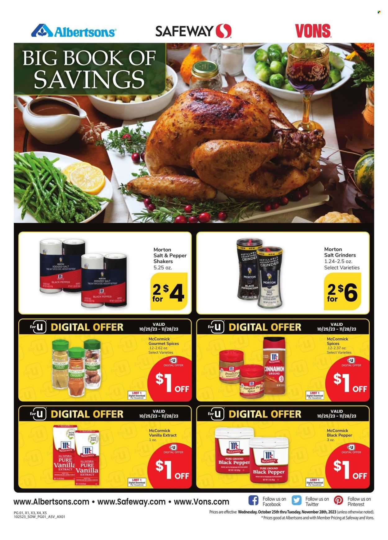 Vons ad - 10/25/2023 - 11/28/2023. Page 1