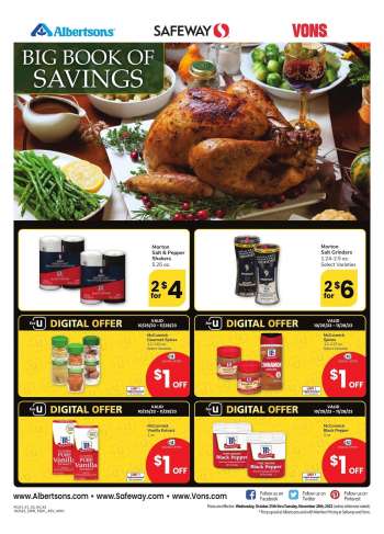 Vons Flyer - 10/25/2023 - 11/28/2023.