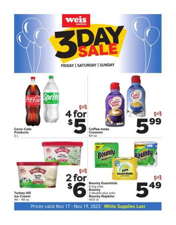 Weis Flyer - 11/17/2023 - 11/19/2023.