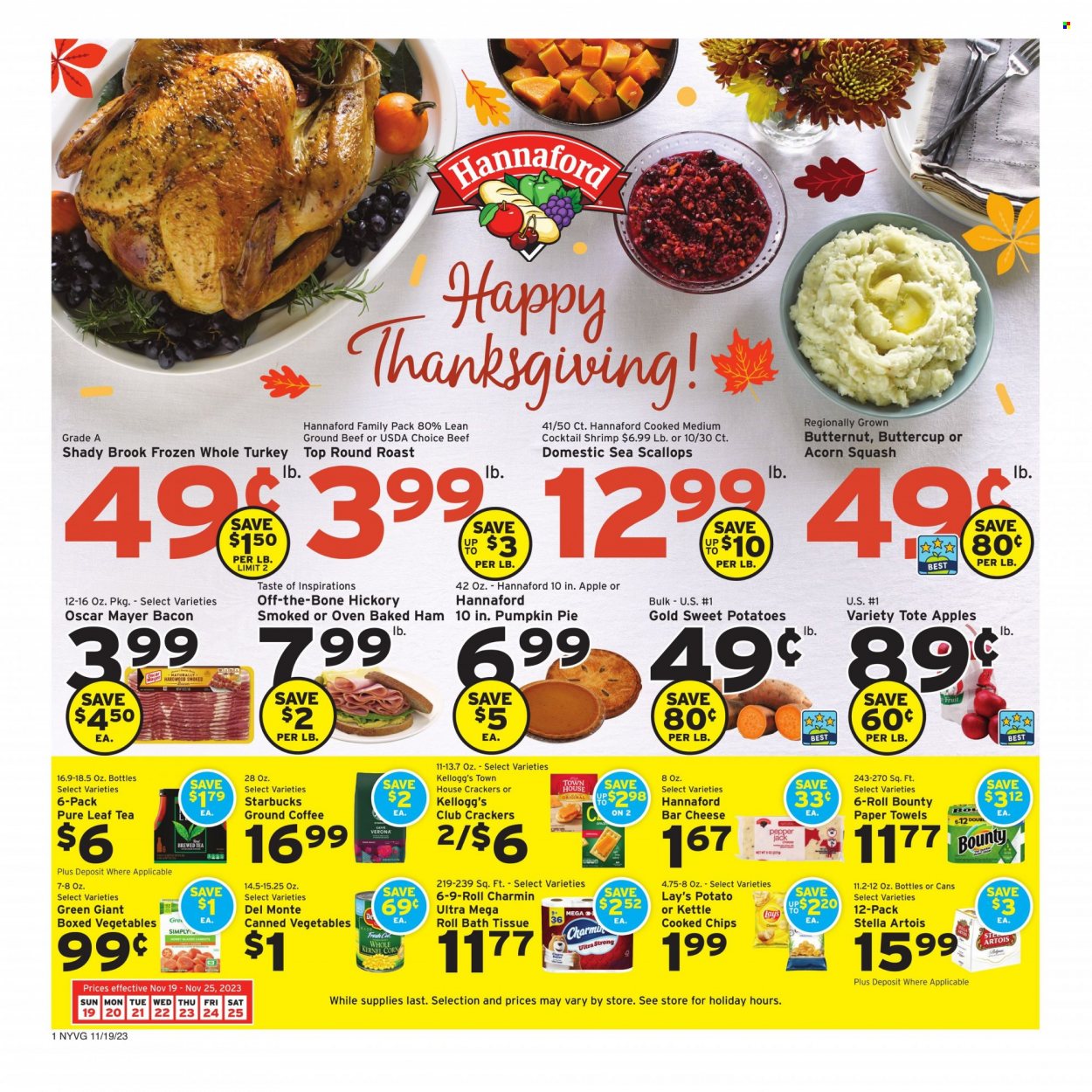 Hannaford ad - 11/19/2023 - 11/25/2023. Page 1