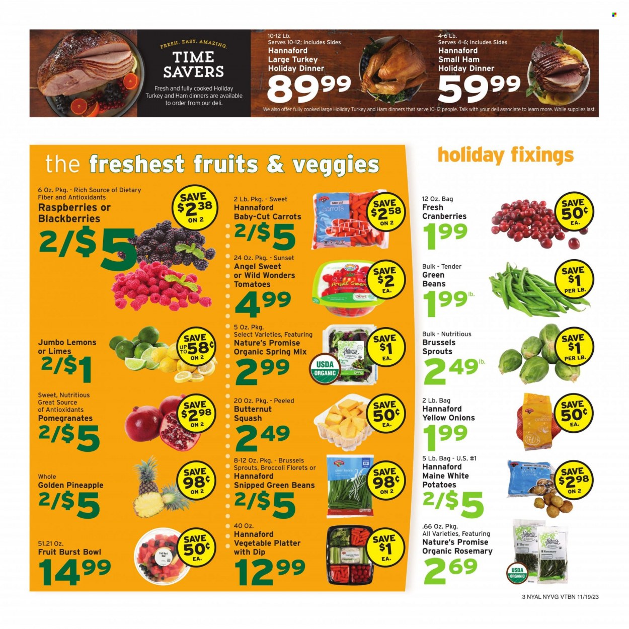 Hannaford ad - 11/19/2023 - 11/25/2023. Page 3