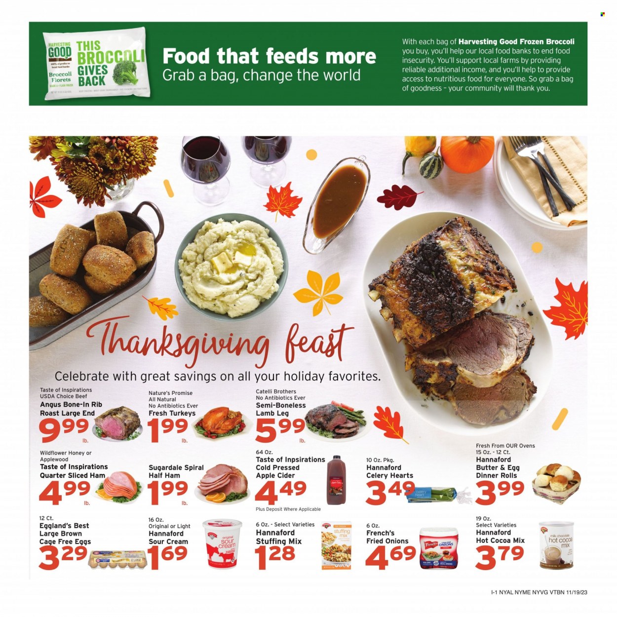 Hannaford ad - 11/19/2023 - 11/25/2023. Page 9