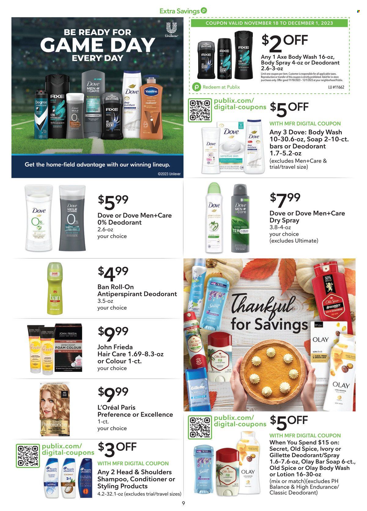 Publix ad - 11/18/2023 - 12/01/2023. Page 9