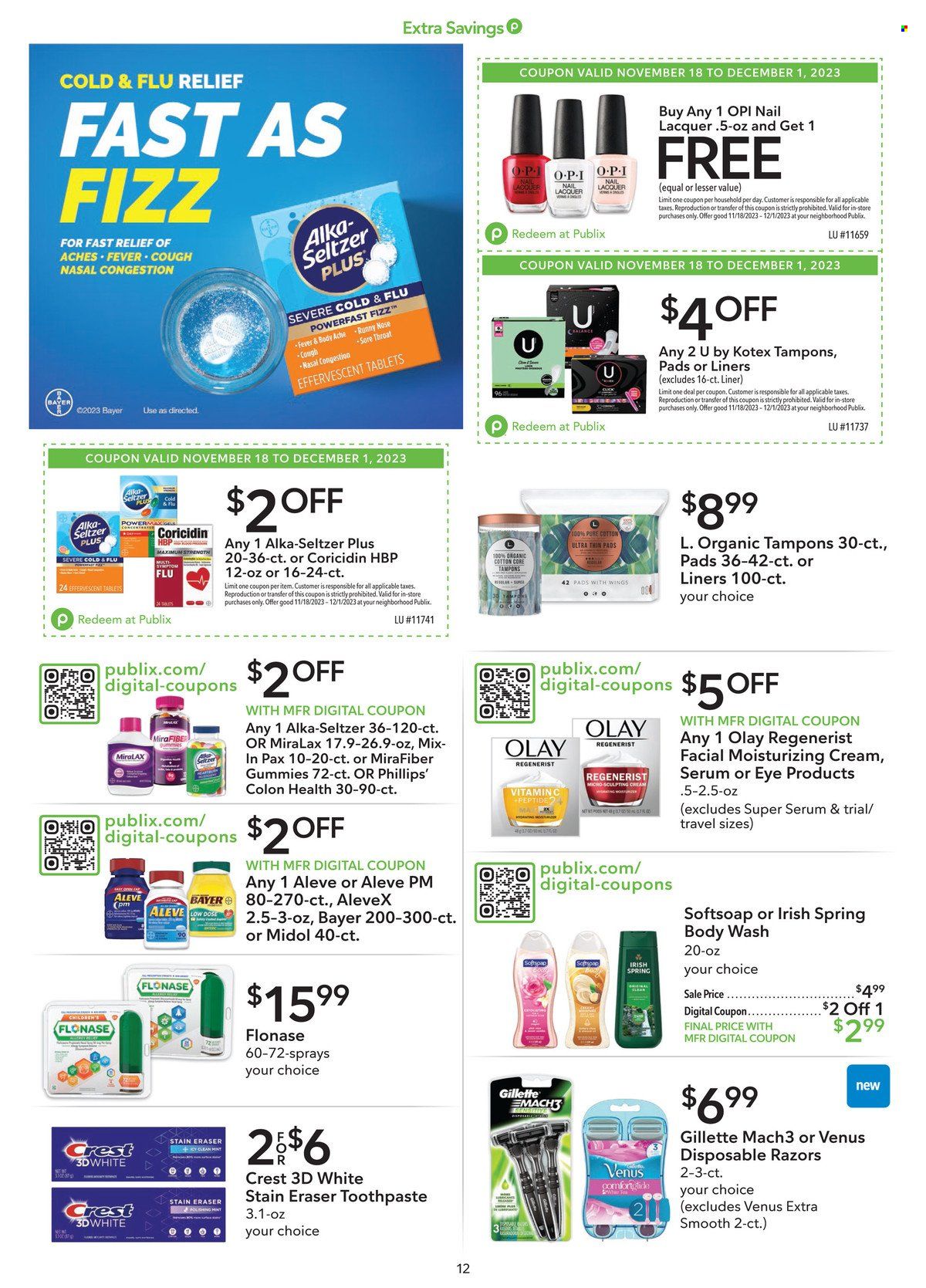 Publix ad - 11/18/2023 - 12/01/2023. Page 12