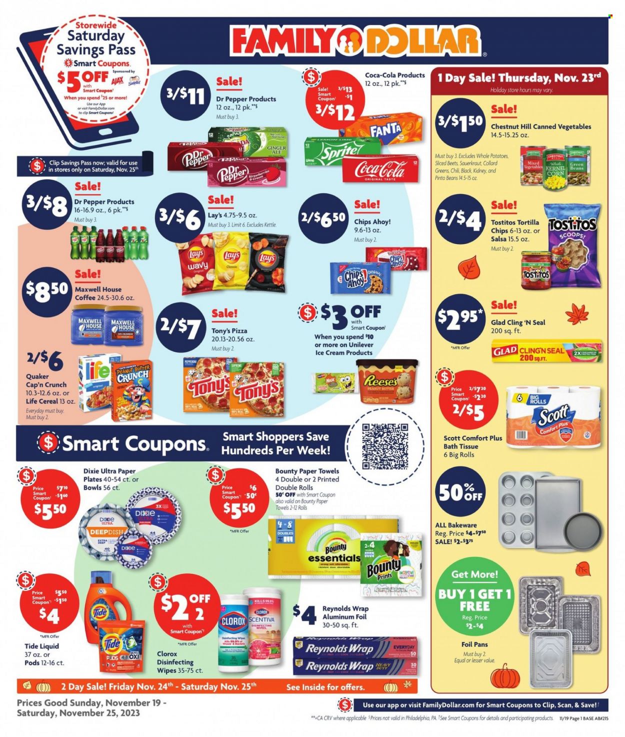 Family Dollar ad - 11/19/2023 - 11/25/2023. Page 1