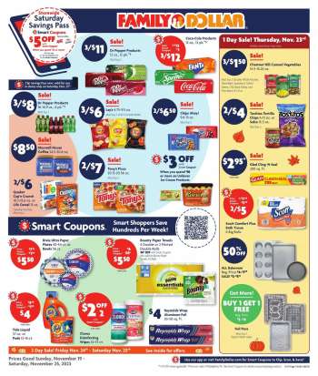 Family Dollar Flyer - 11/19/2023 - 11/25/2023.