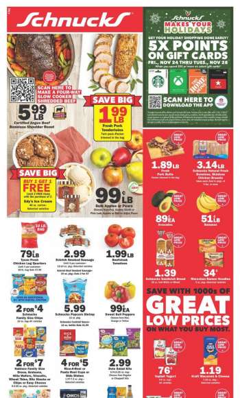Schnucks Flyer - 11/24/2023 - 11/28/2023.