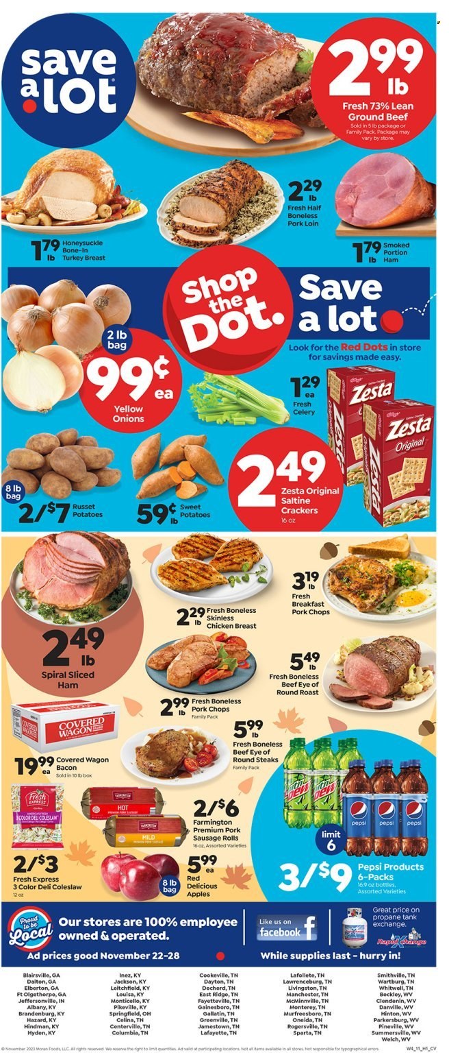 Save a Lot ad - 11/22/2023 - 11/28/2023. Page 1