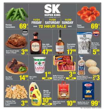 Super King Markets Flyer - 11/22/2023 - 11/28/2023.