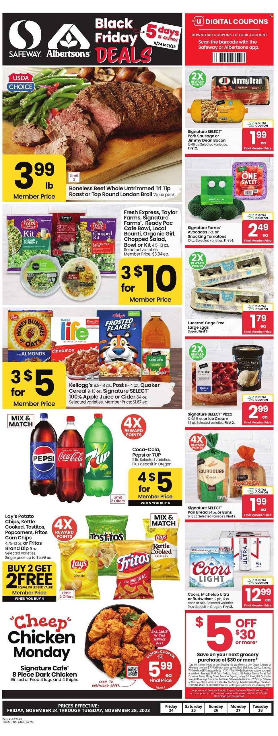Safeway ad - 11/24/2023 - 11/28/2023. Page 1