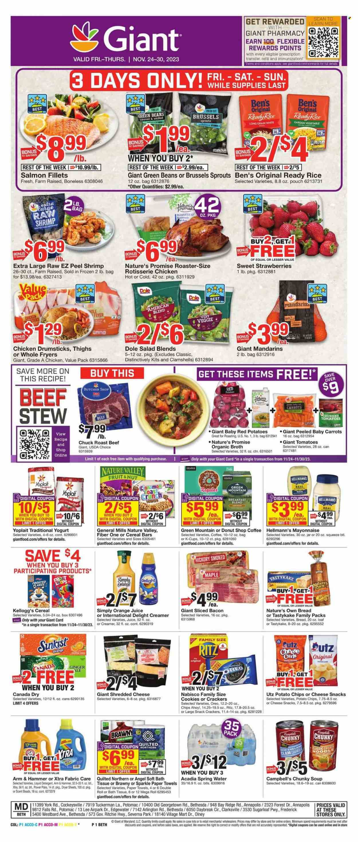 Giant Food ad - 11/24/2023 - 11/30/2023. Page 1