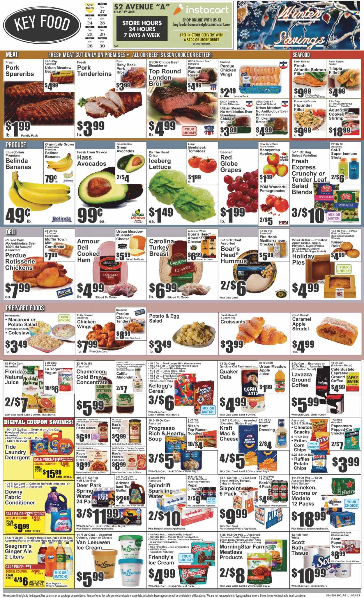 Key Food ad - 11/24/2023 - 11/30/2023. Page 1