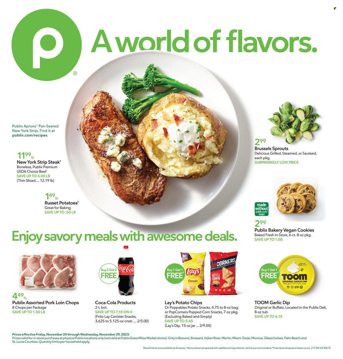 Publix ad - 11/24/2023 - 11/29/2023. Page 1
