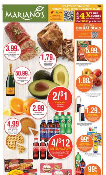 Mariano’s Flyer - 11/24/2023 - 11/28/2023.