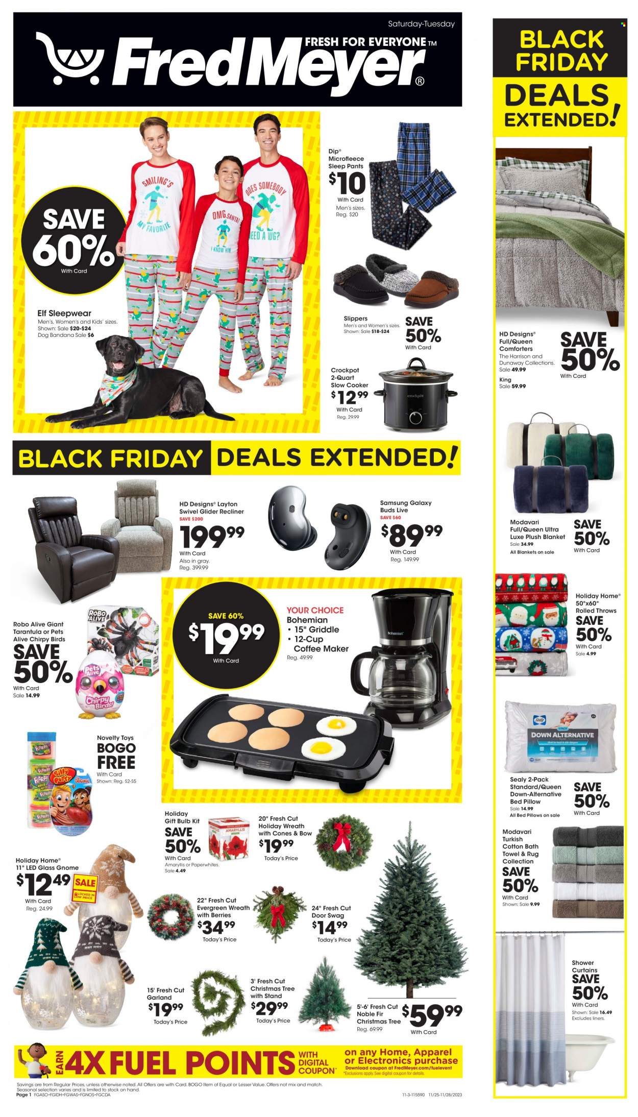 Fred Meyer ad - 11/25/2023 - 11/28/2023. Page 1