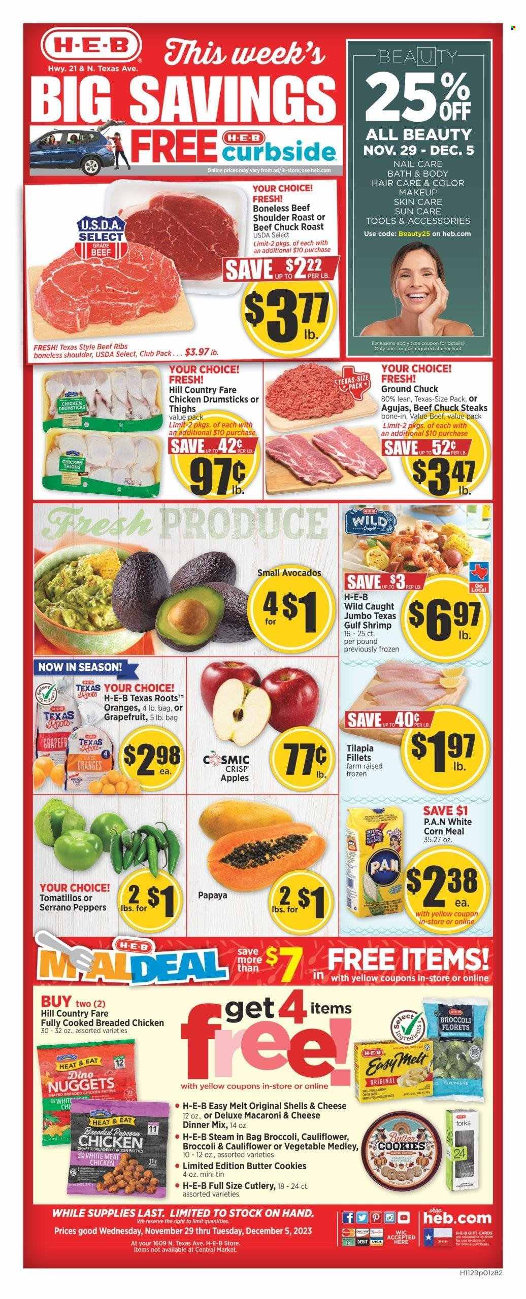 H-E-B ad - 11/29/2023 - 12/05/2023. Page 1