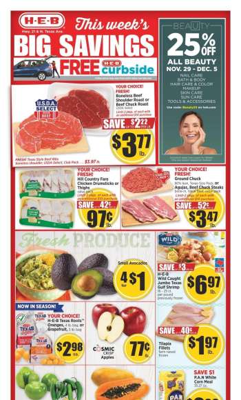 H-E-B Flyer - 11/29/2023 - 12/05/2023.