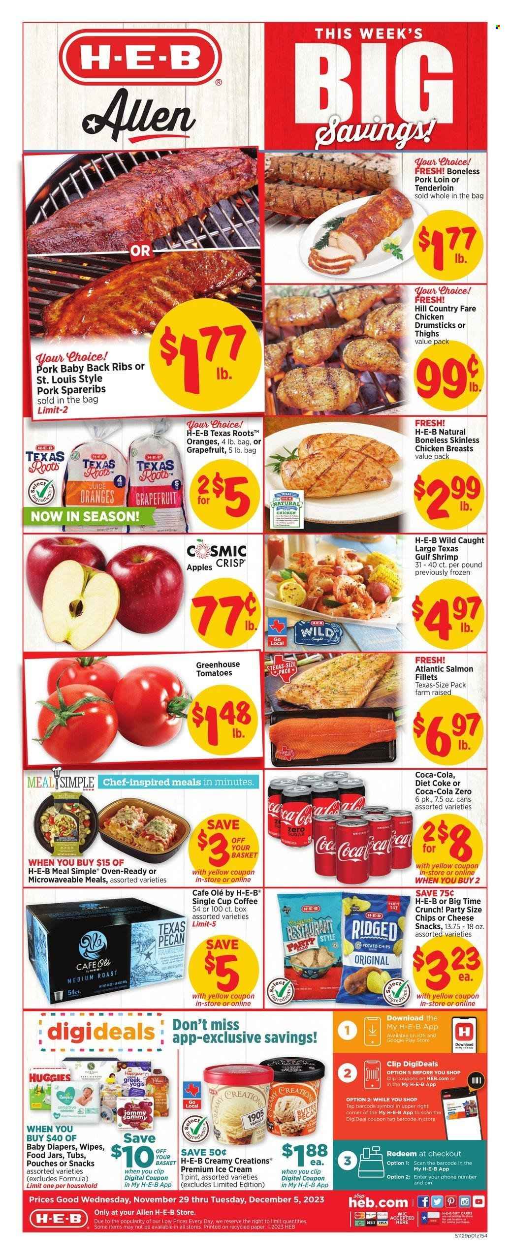 H-E-B ad - 11/29/2023 - 12/05/2023. Page 1