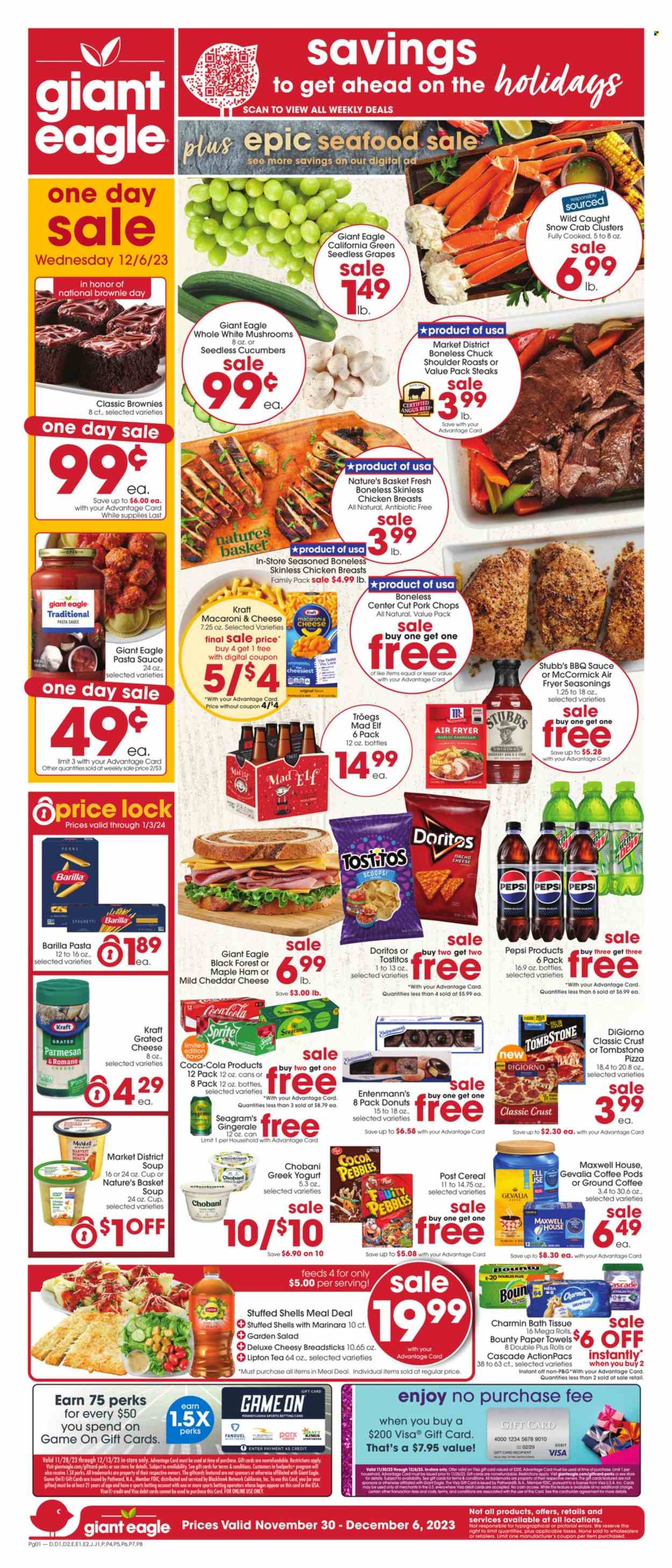 Giant Eagle ad - 11/30/2023 - 12/06/2023. Page 1