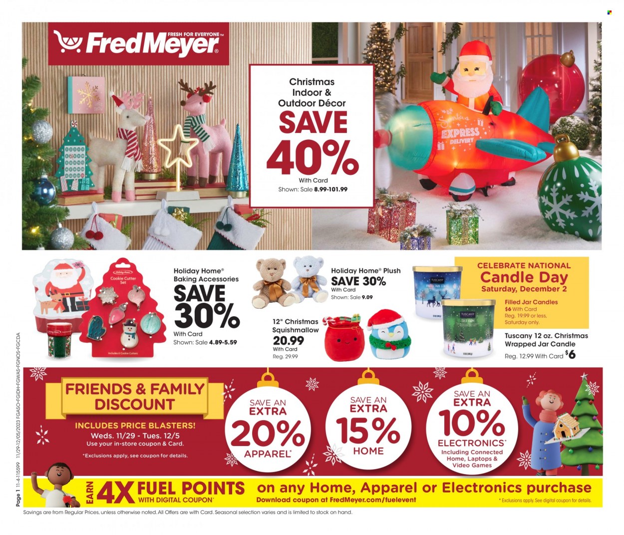 Fred Meyer ad - 11/29/2023 - 12/05/2023. Page 1