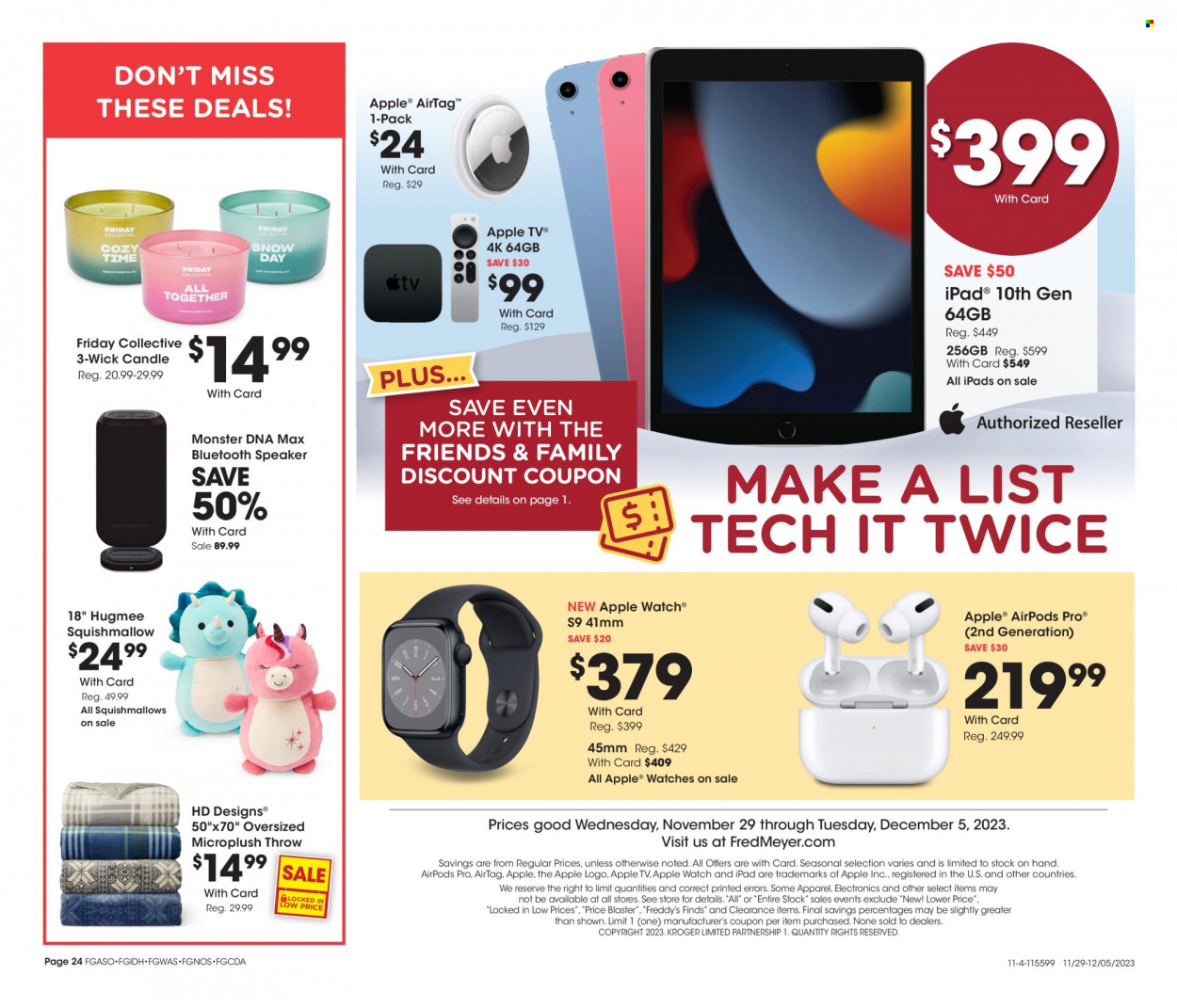 Fred Meyer ad - 11/29/2023 - 12/05/2023. Page 24