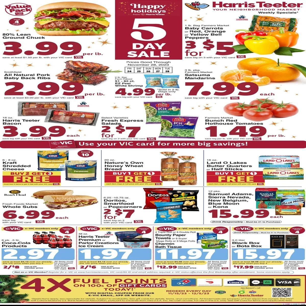 Harris Teeter ad - 11/24/2023 - 11/28/2023. Page 1