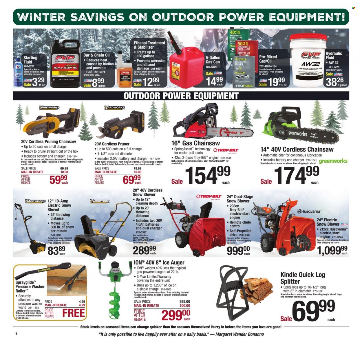 Menards ad - 11/30/2023 - 12/11/2023. Page 2