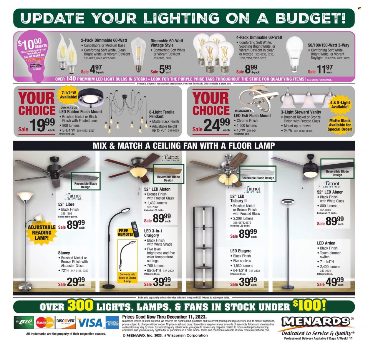 Menards ad - 11/30/2023 - 12/11/2023. Page 22