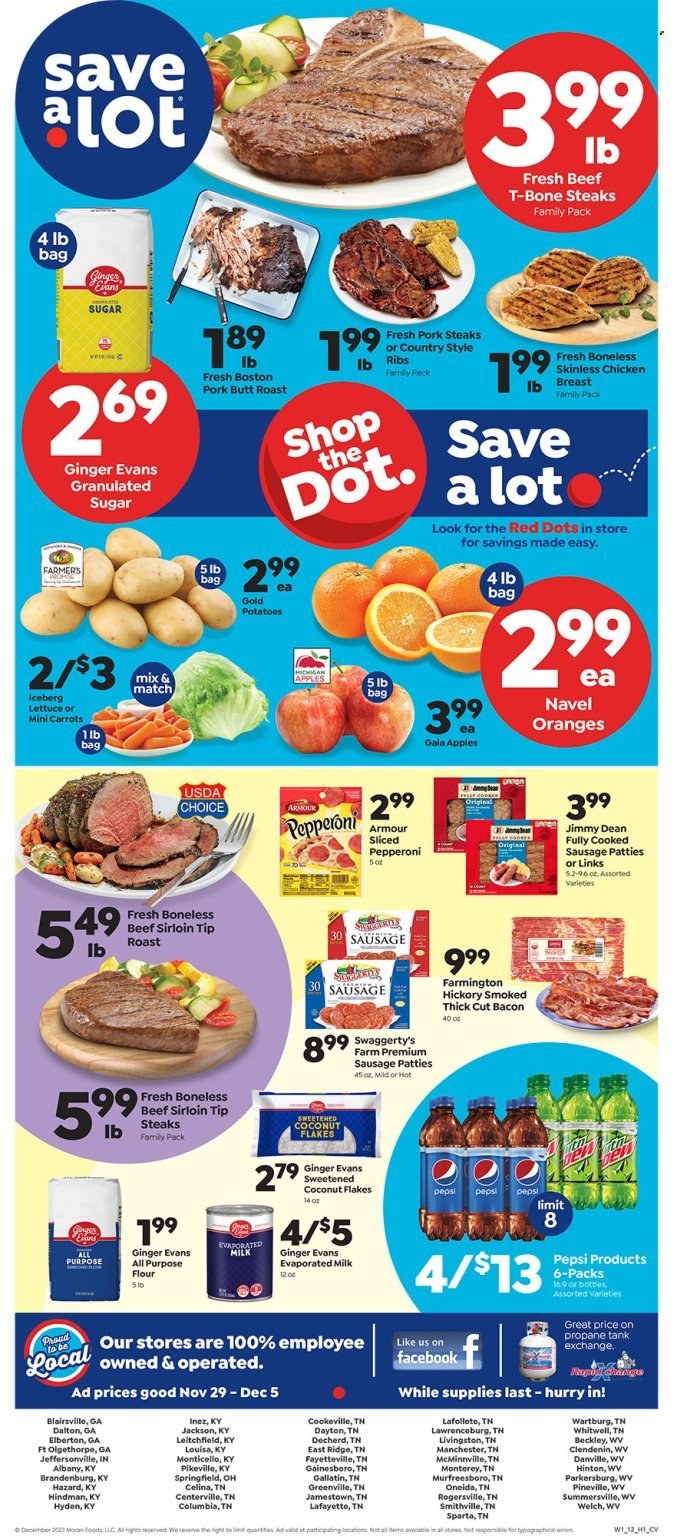 Save a Lot ad - 11/29/2023 - 12/05/2023. Page 1