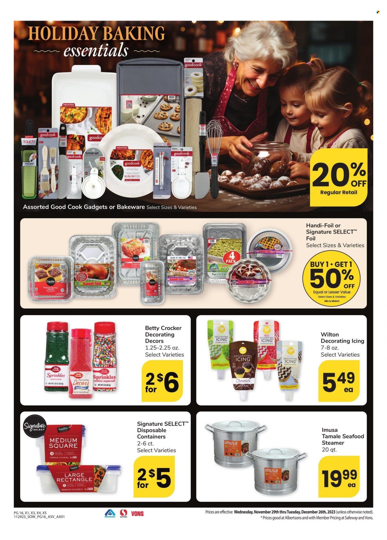 Safeway ad - 11/29/2023 - 12/26/2023. Page 16
