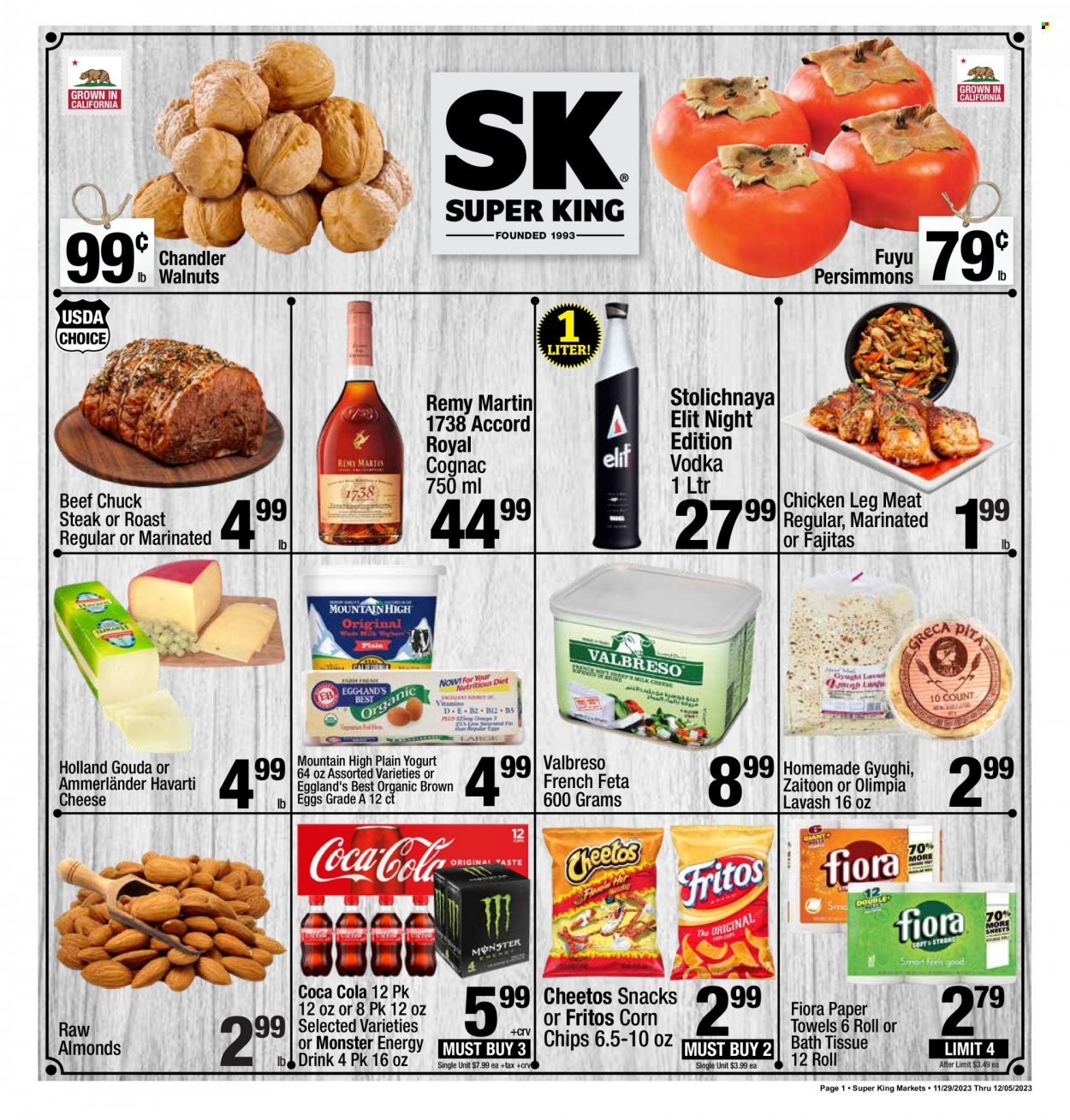 Super King Markets ad - 11/29/2023 - 12/05/2023. Page 1