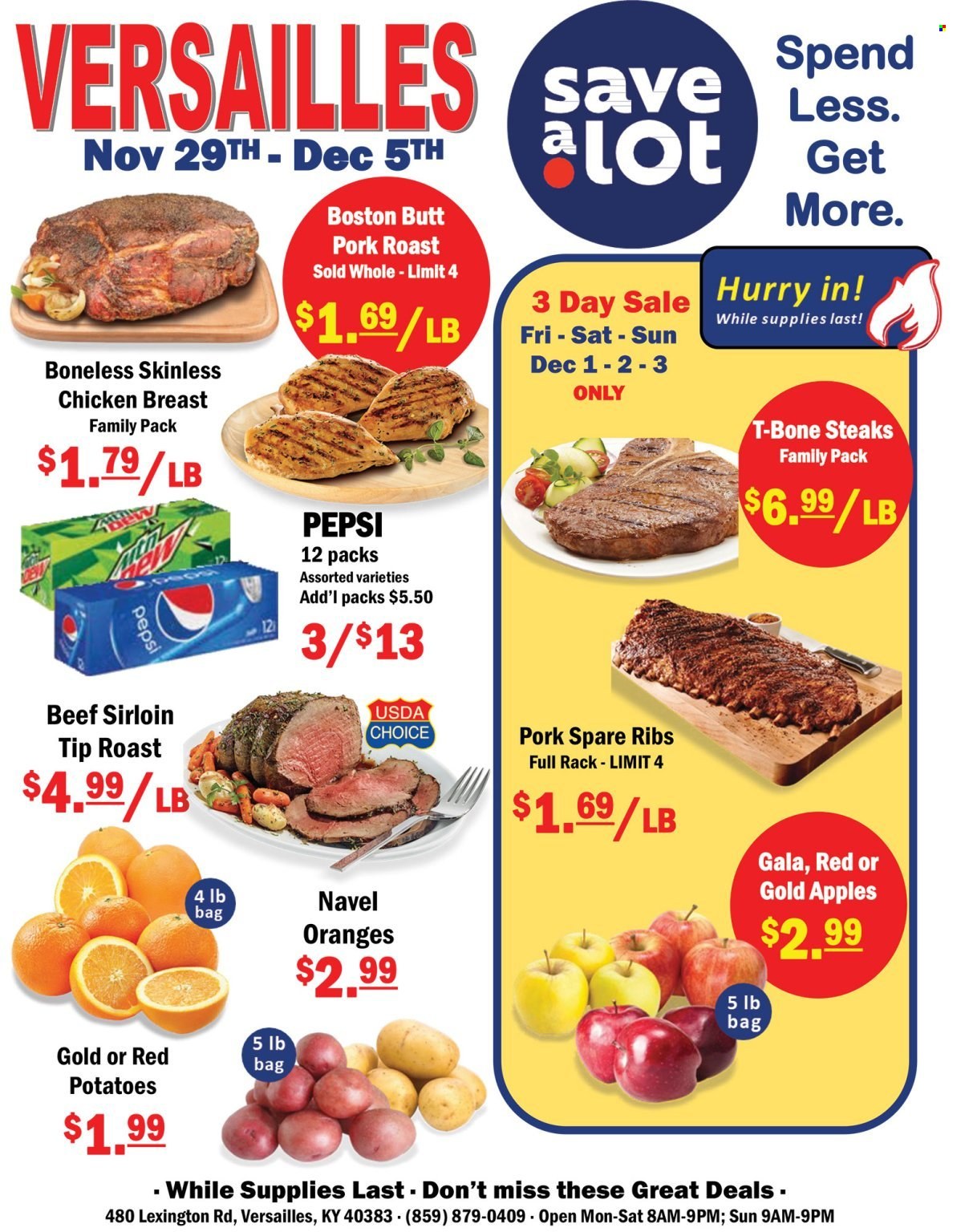 Save a Lot ad - 11/29/2023 - 12/05/2023. Page 1