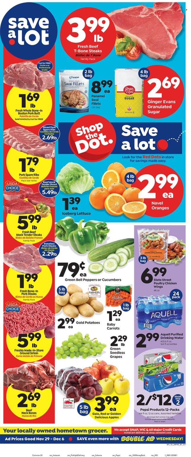 Save a Lot ad - 11/29/2023 - 12/06/2023. Page 1