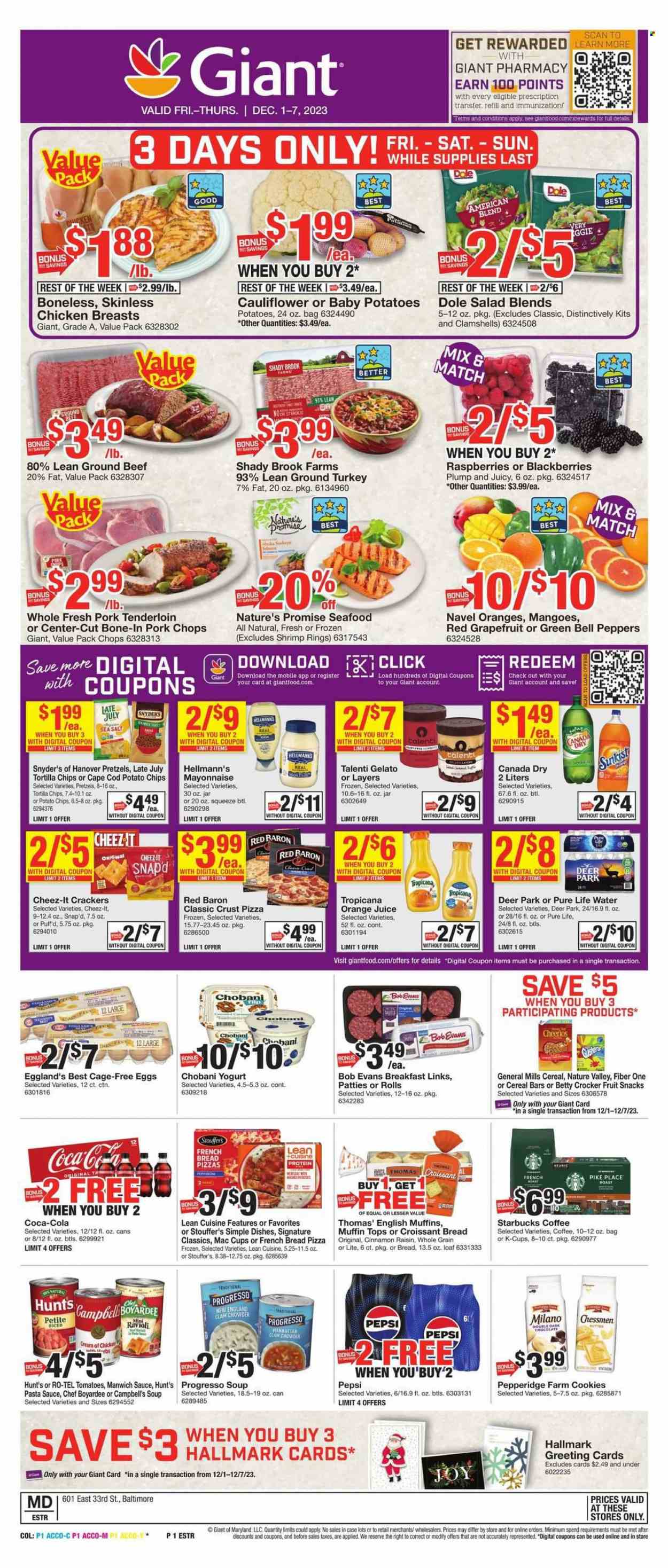 Giant Food ad - 12/01/2023 - 12/07/2023. Page 1