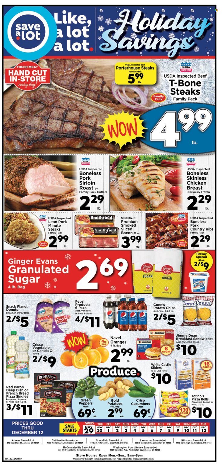Save a Lot ad - 11/29/2023 - 12/12/2023. Page 1
