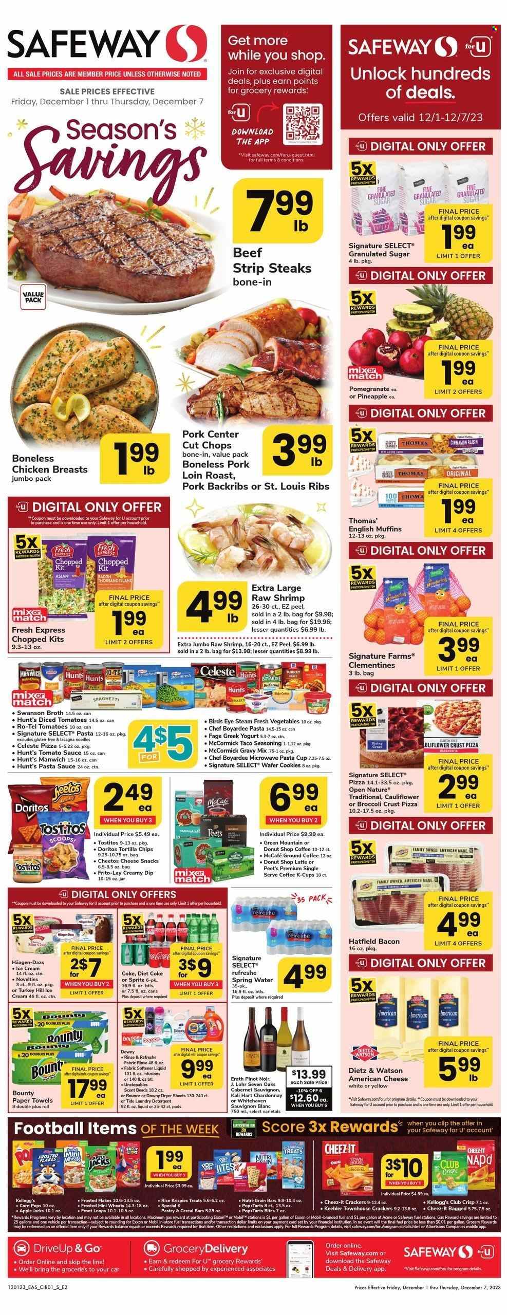 Safeway ad - 12/01/2023 - 12/07/2023. Page 1