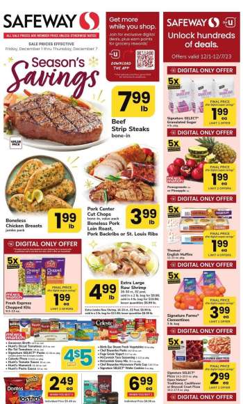 Safeway Flyer - 12/01/2023 - 12/07/2023.