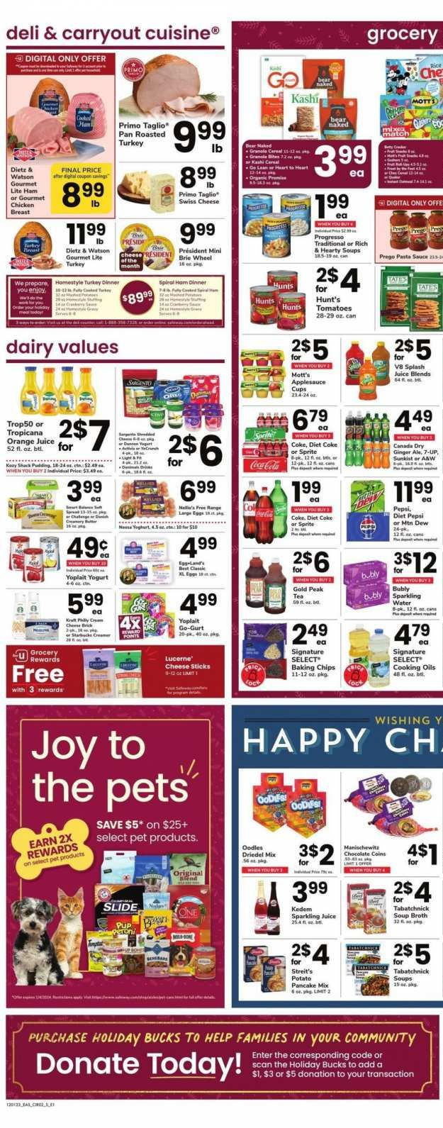 Safeway ad - 12/01/2023 - 12/07/2023. Page 2