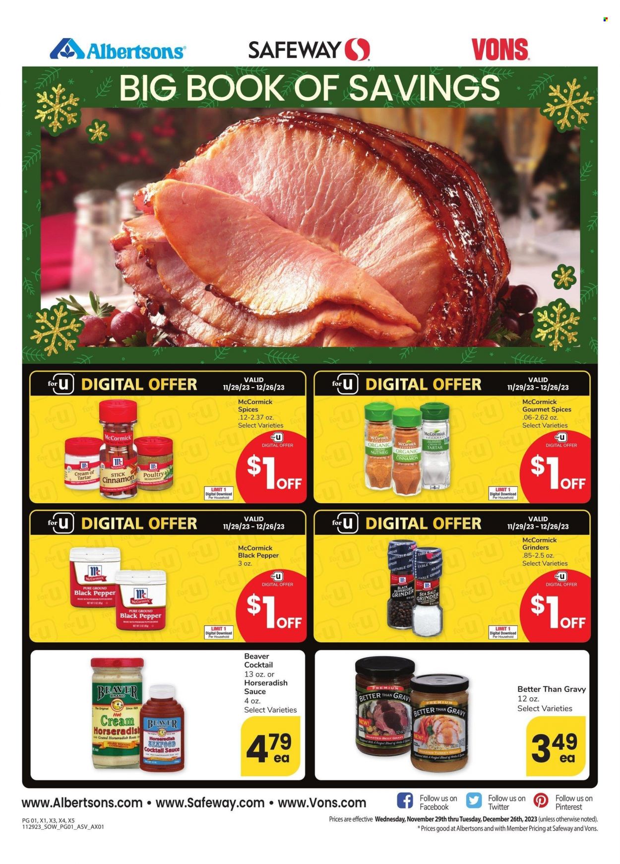 Vons ad - 11/29/2023 - 12/26/2023. Page 1