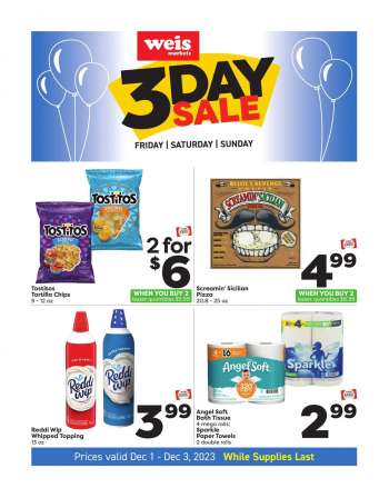 Weis Flyer - 12/01/2023 - 12/03/2023.