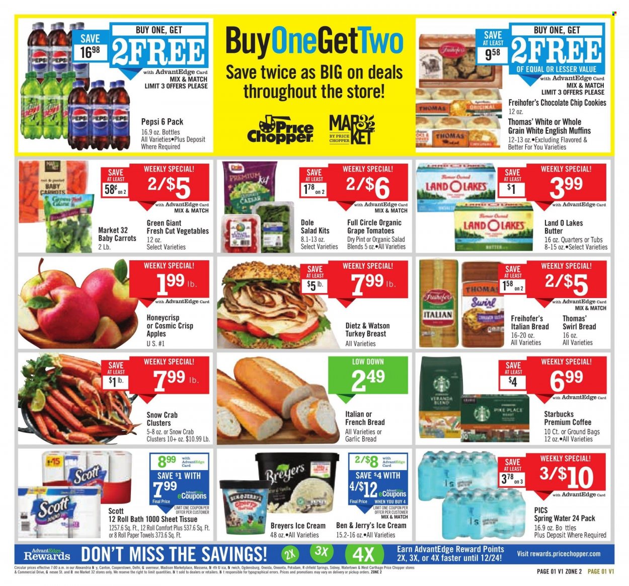 Price Chopper ad - 12/03/2023 - 12/09/2023. Page 1