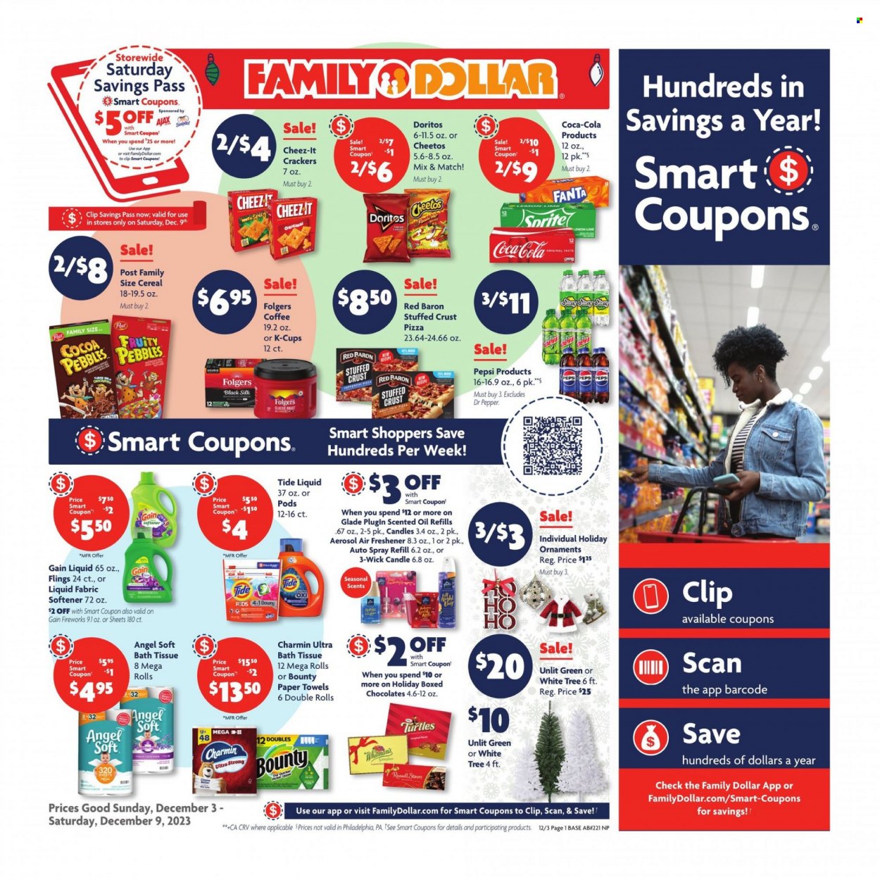 Family Dollar ad - 12/03/2023 - 12/09/2023. Page 1