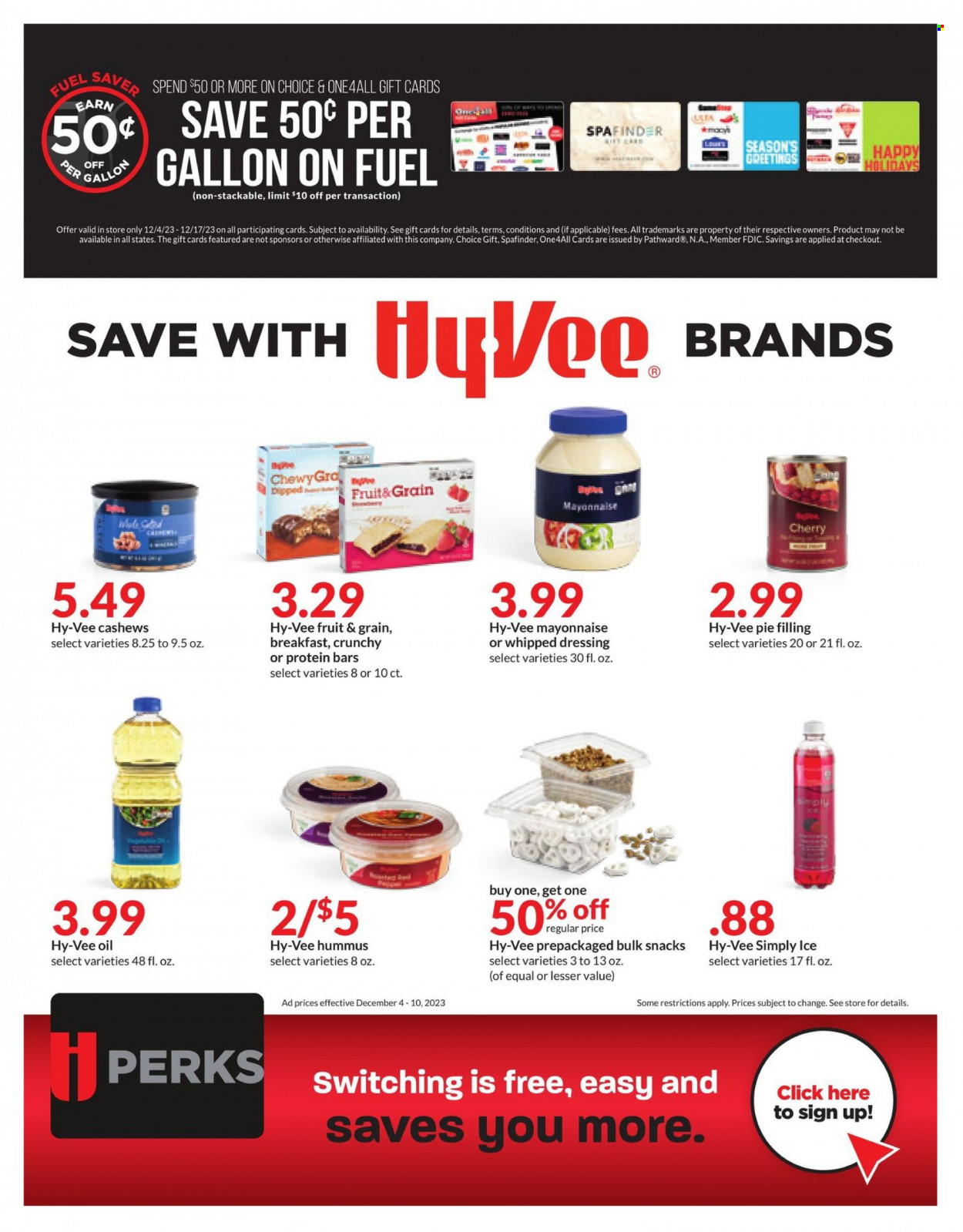 Hy-Vee ad - 12/04/2023 - 12/10/2023. Page 15