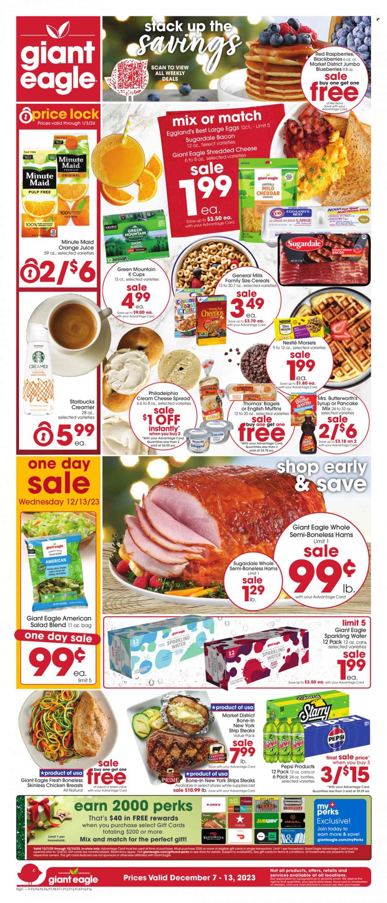Giant Eagle ad - 12/07/2023 - 12/13/2023. Page 1