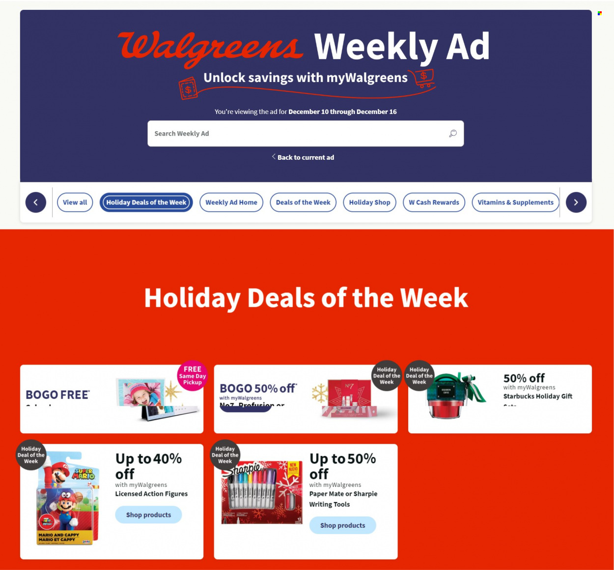 Walgreens ad - 12/10/2023 - 12/16/2023. Page 1