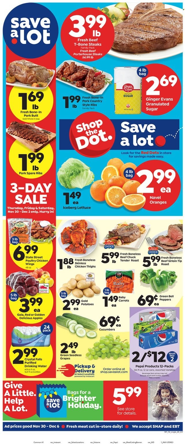 Save a Lot ad - 11/30/2023 - 12/06/2023. Page 1